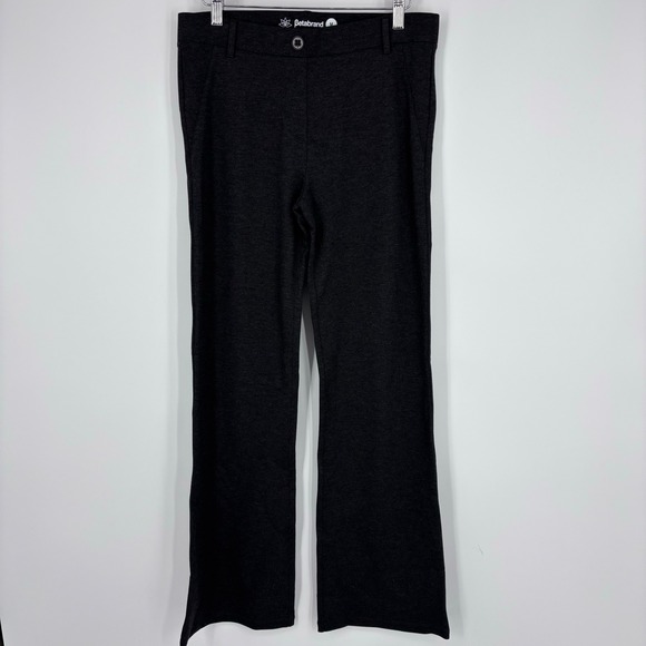 Betabrand Pants - Betabrand DPYP Dress Pant Yoga Pants Bootcut Women M Charcoal Gray Stretch Work